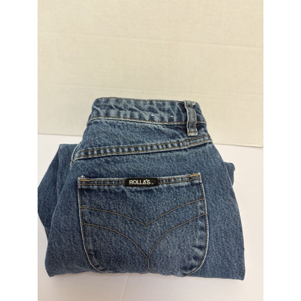 Rolla's Classic Straight High Rise Regular Fit Women's Blue Denim Jeans Size 26